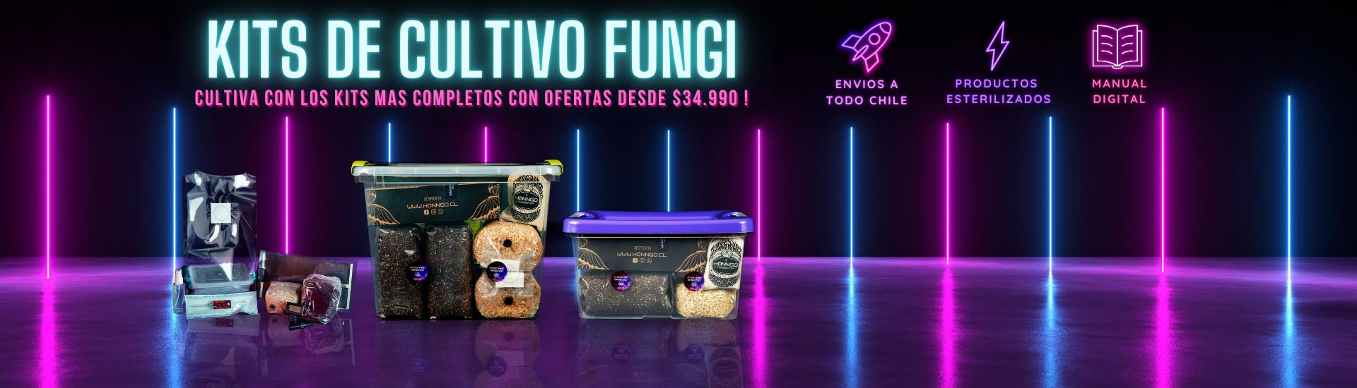 Kits de cultivo de hongos